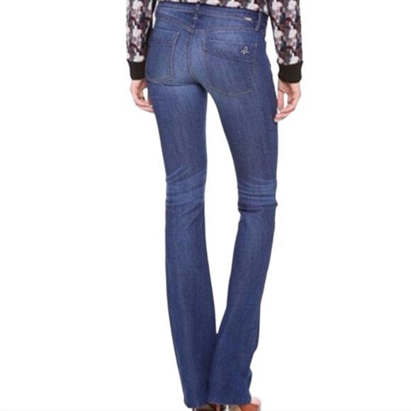 DL1961 Cindy Low Rise Rhythm Wash Stretch Slim Boot Cut Jeans Size 25 - Picture 2 of 12